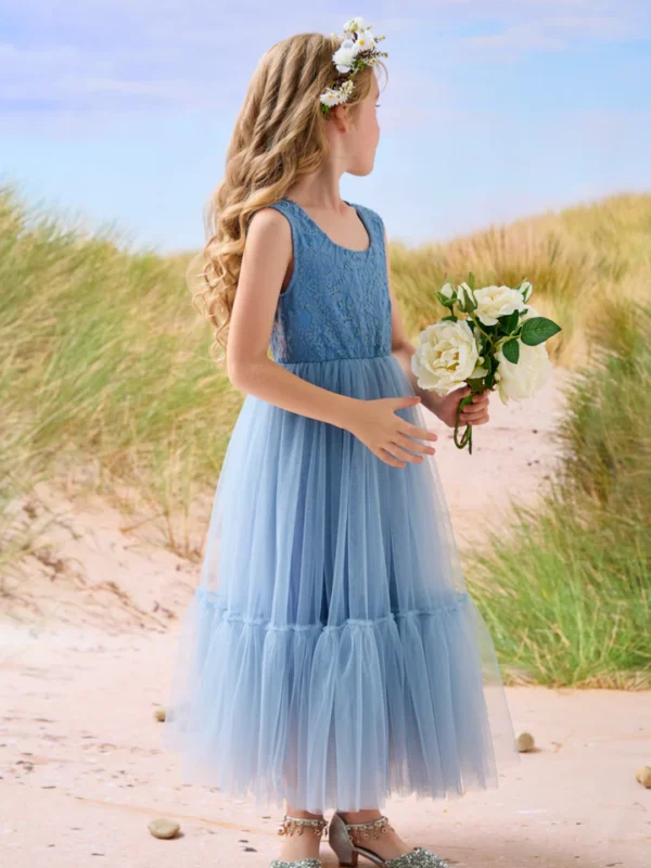 Floor-length Flower Girl Dress